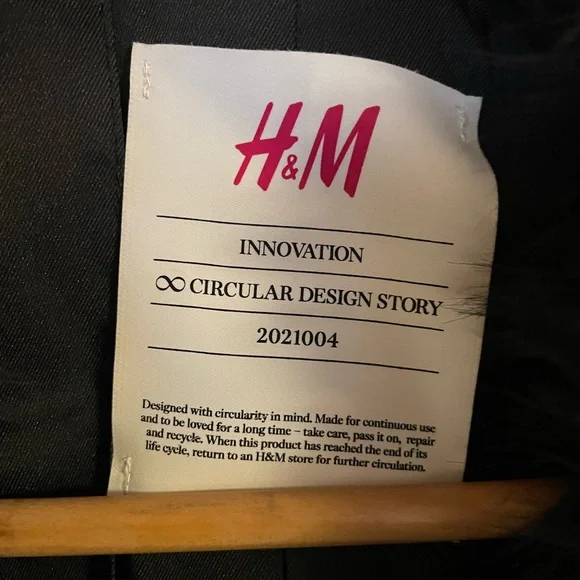 H&M Circular Design Story Limited Edition Patterned Fur Coat - Picture 5 of 6